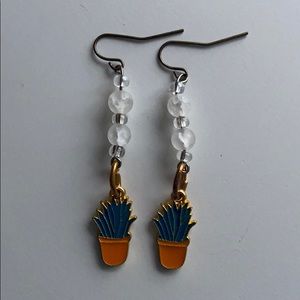 NEVER WORN succulent earrings